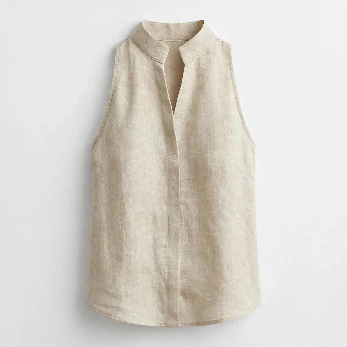 Millie Ashgrove | Women's Sleeveless Linen-Look Blouse