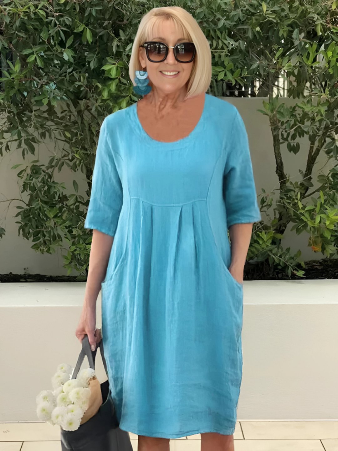 Greer | Women's Relaxed Dress with Side Pockets