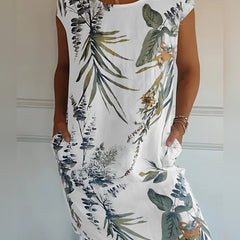 Fenella | Women's Round Neck Dress in 9 Colours