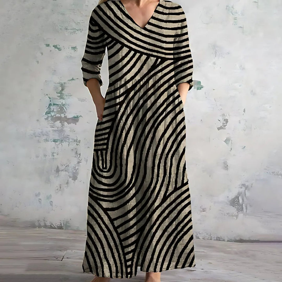 Vittoria | Women's Vintage Stripe Dress