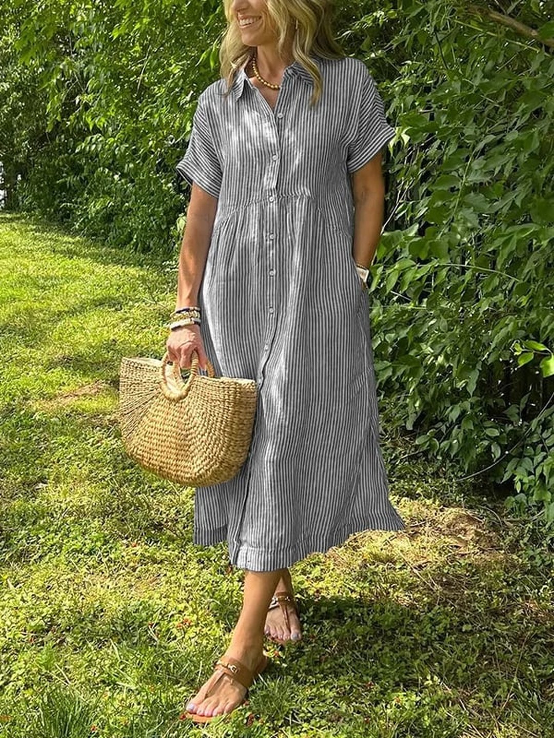 Fay | Women's Striped Dress in 10 Colours
