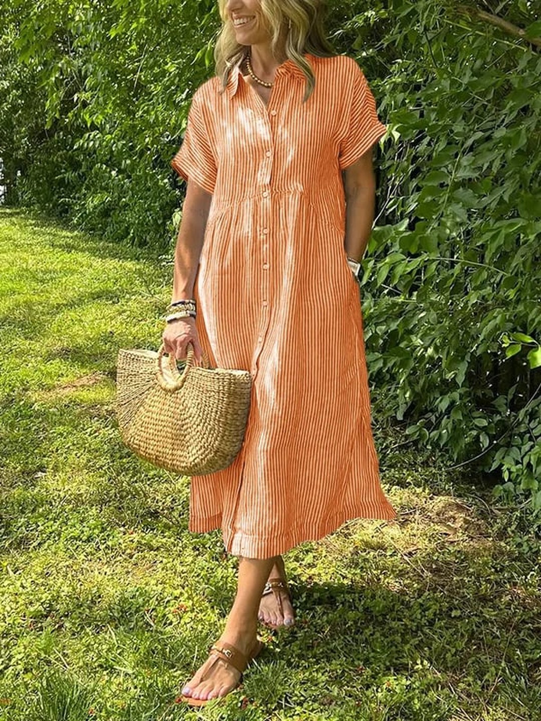 Fay | Women's Striped Dress in 10 Colours