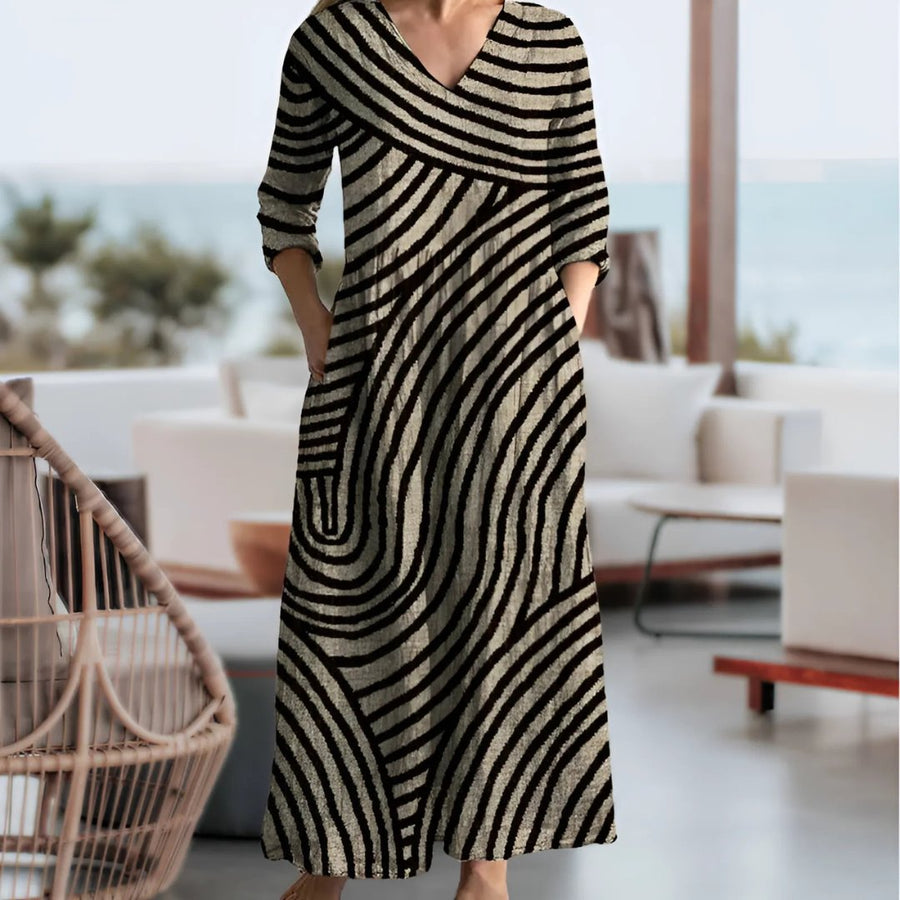 Vittoria | Women's Vintage Stripe Dress