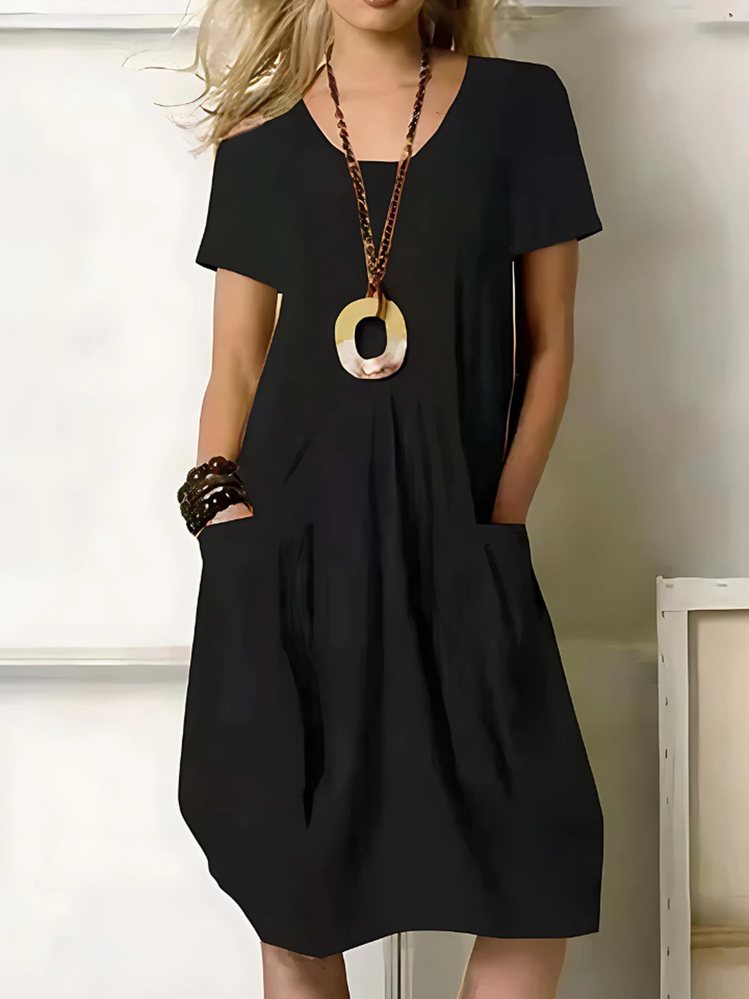 Gaynor | Women's Sunset Orange Dress in 4 Colours