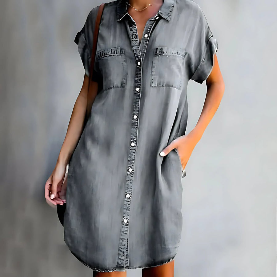 Fran | Women's Sky Blue Summer Dress
