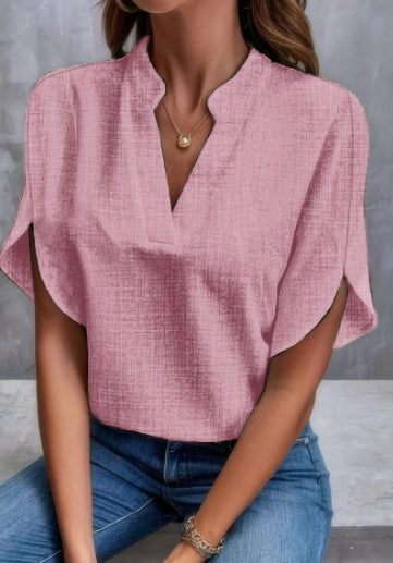 Lily Jones | Women's Flowing Chiffon V-Neck Blouse