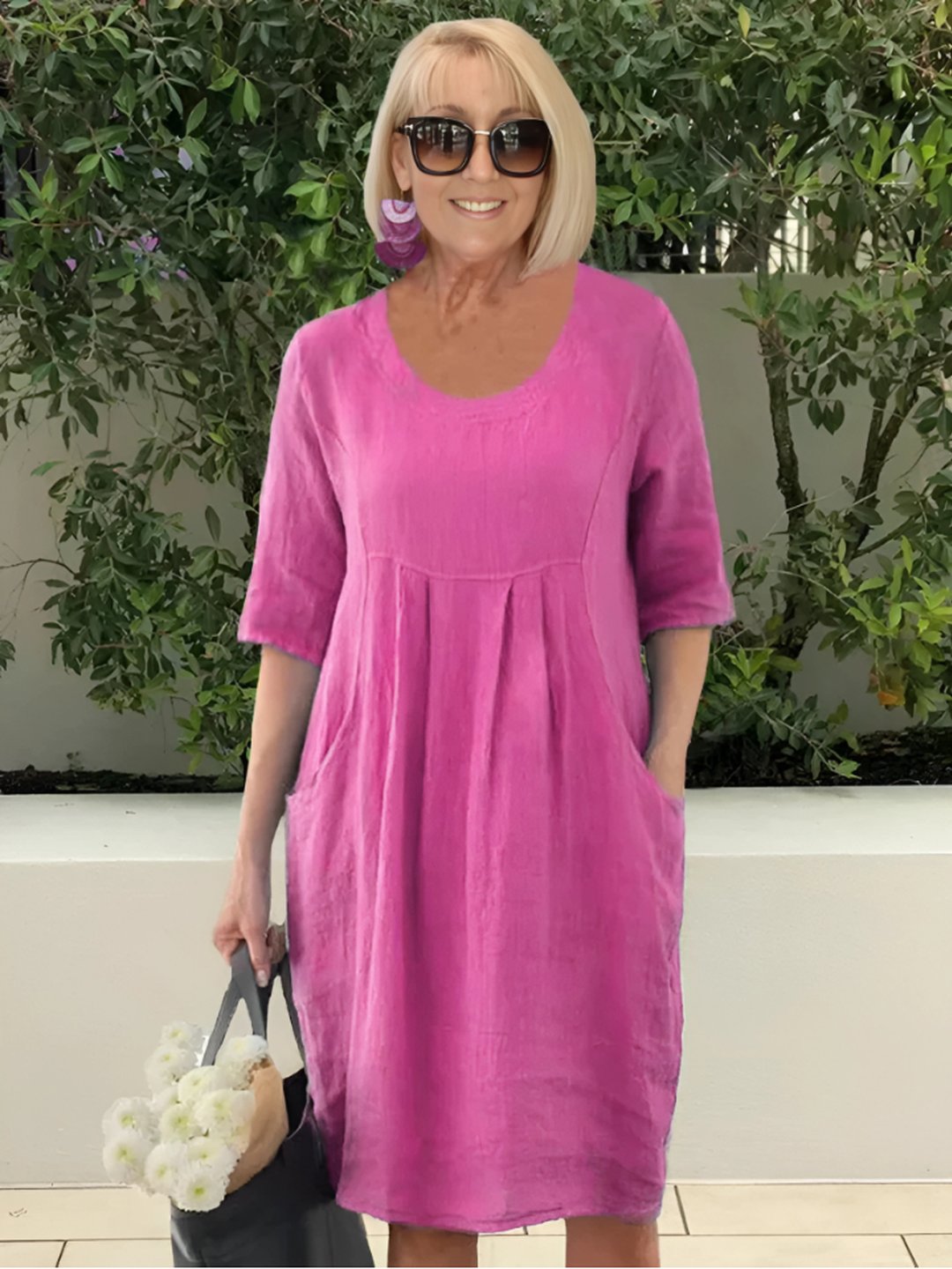 Greer | Women's Relaxed Dress with Side Pockets