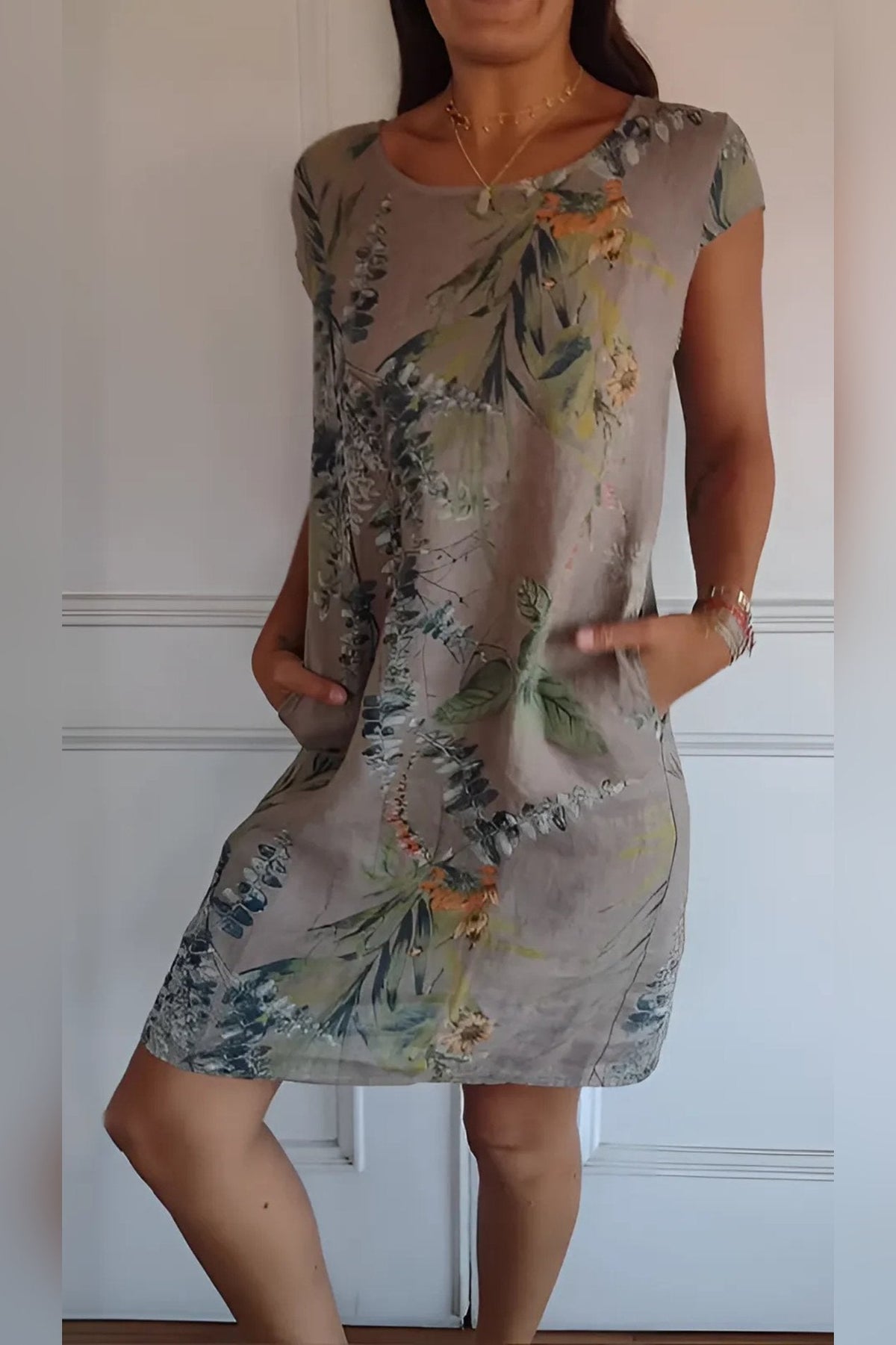 Fenella | Women's Round Neck Dress in 9 Colours