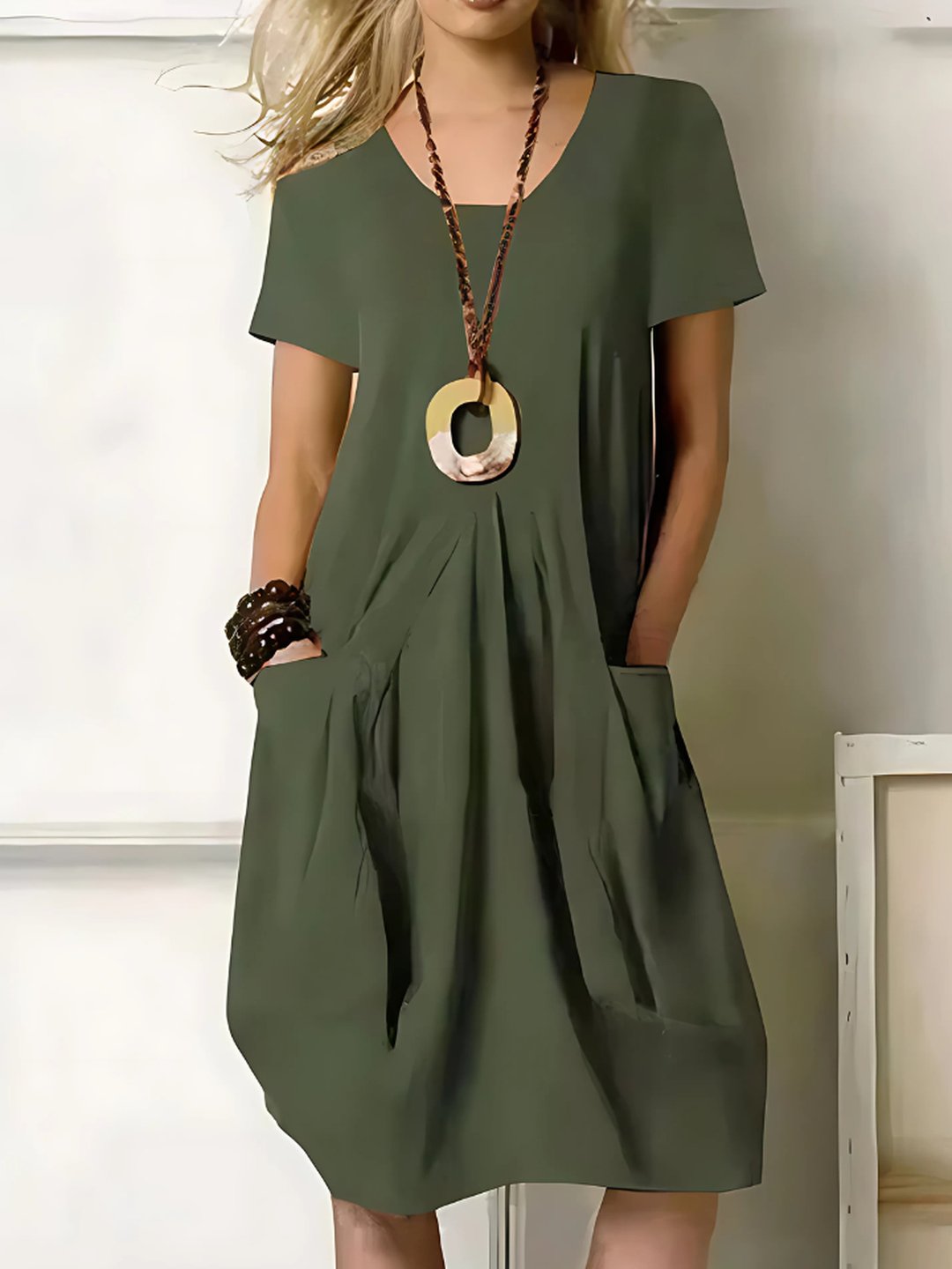 Gaynor | Women's Sunset Orange Dress in 4 Colours