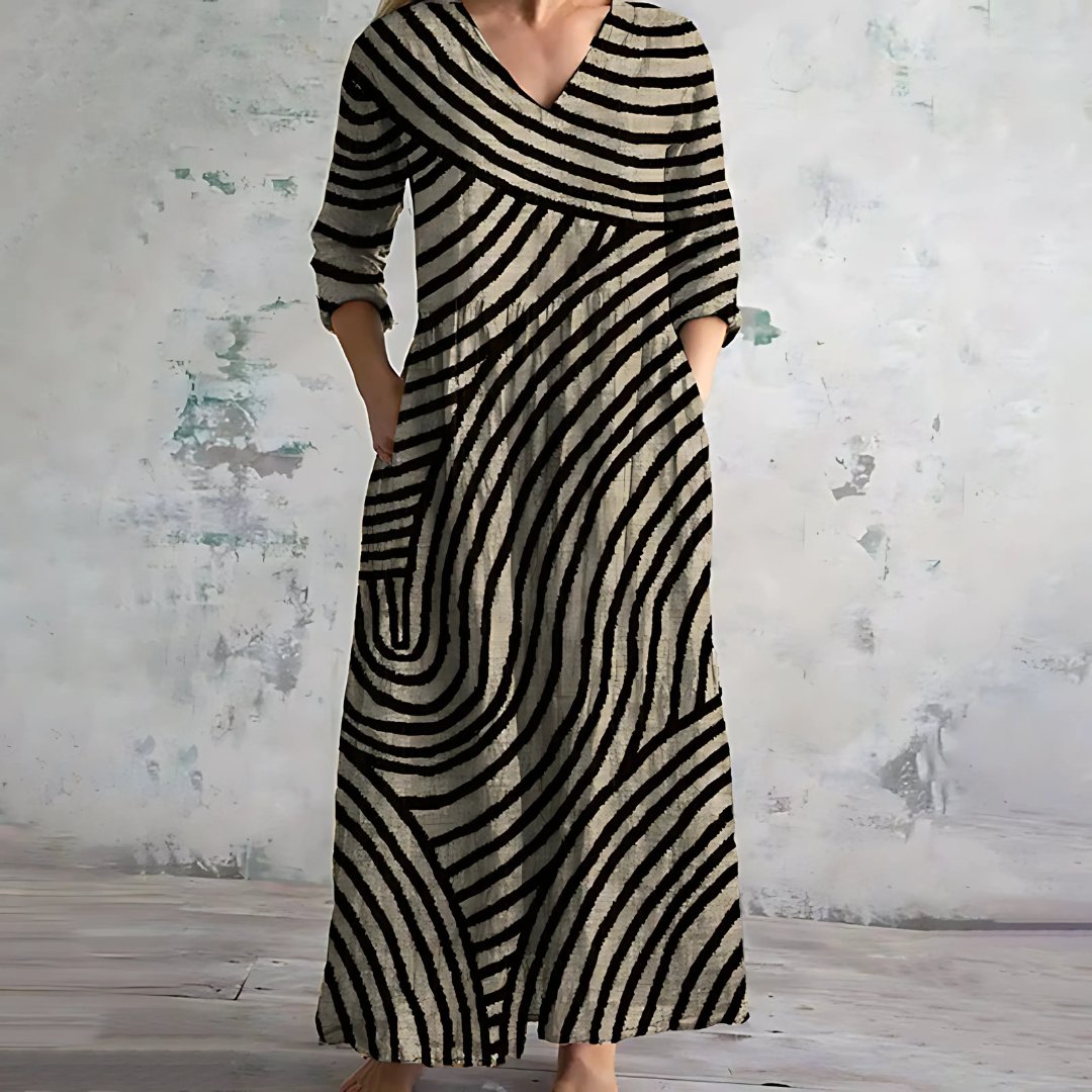 Vittoria | Women's Vintage Stripe Dress