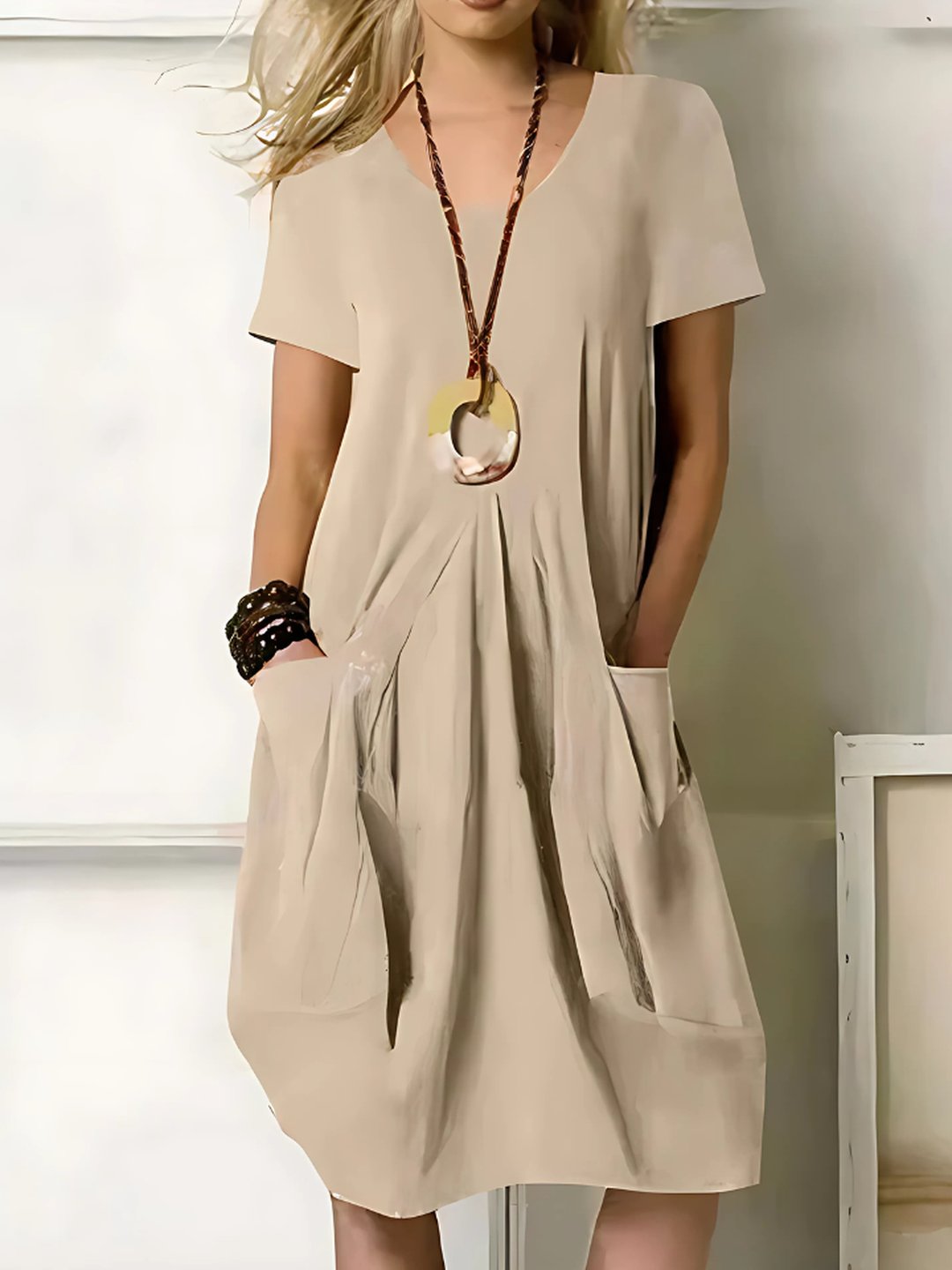 Gaynor | Women's Sunset Orange Dress in 4 Colours