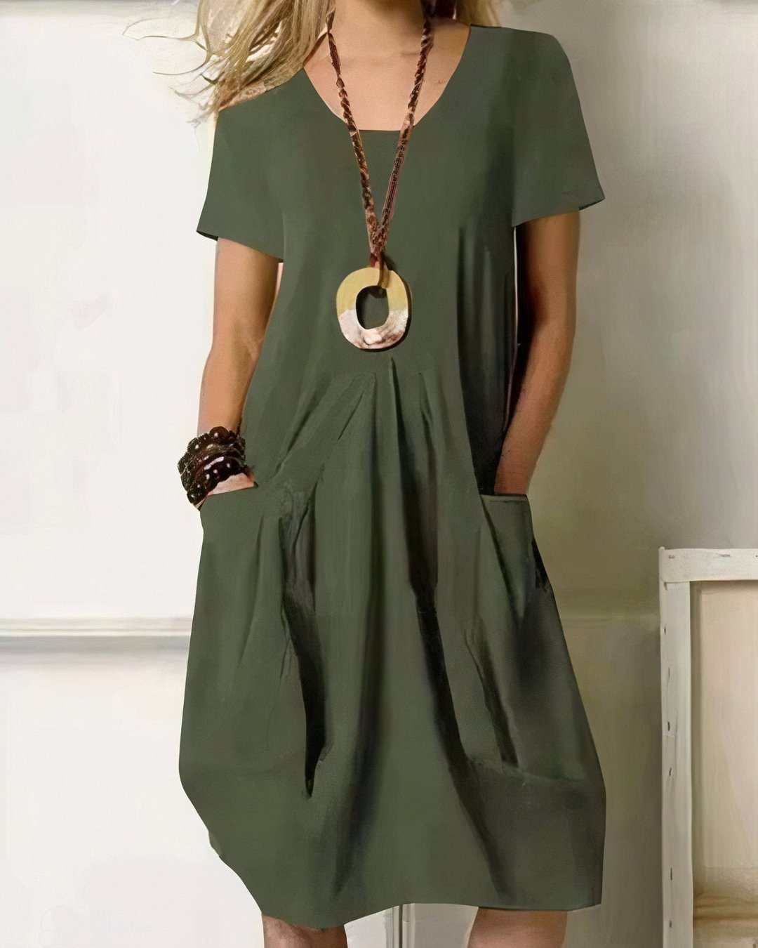 Willa | Women's Black Flowing Everyday Dress in 4 Colours