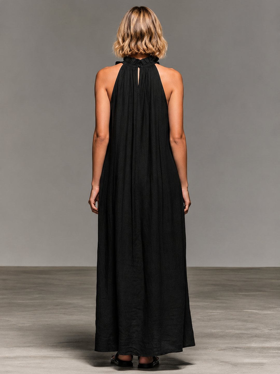 Melva | Women's Maxi Dress in Sky Blue, Red, Purple and Black