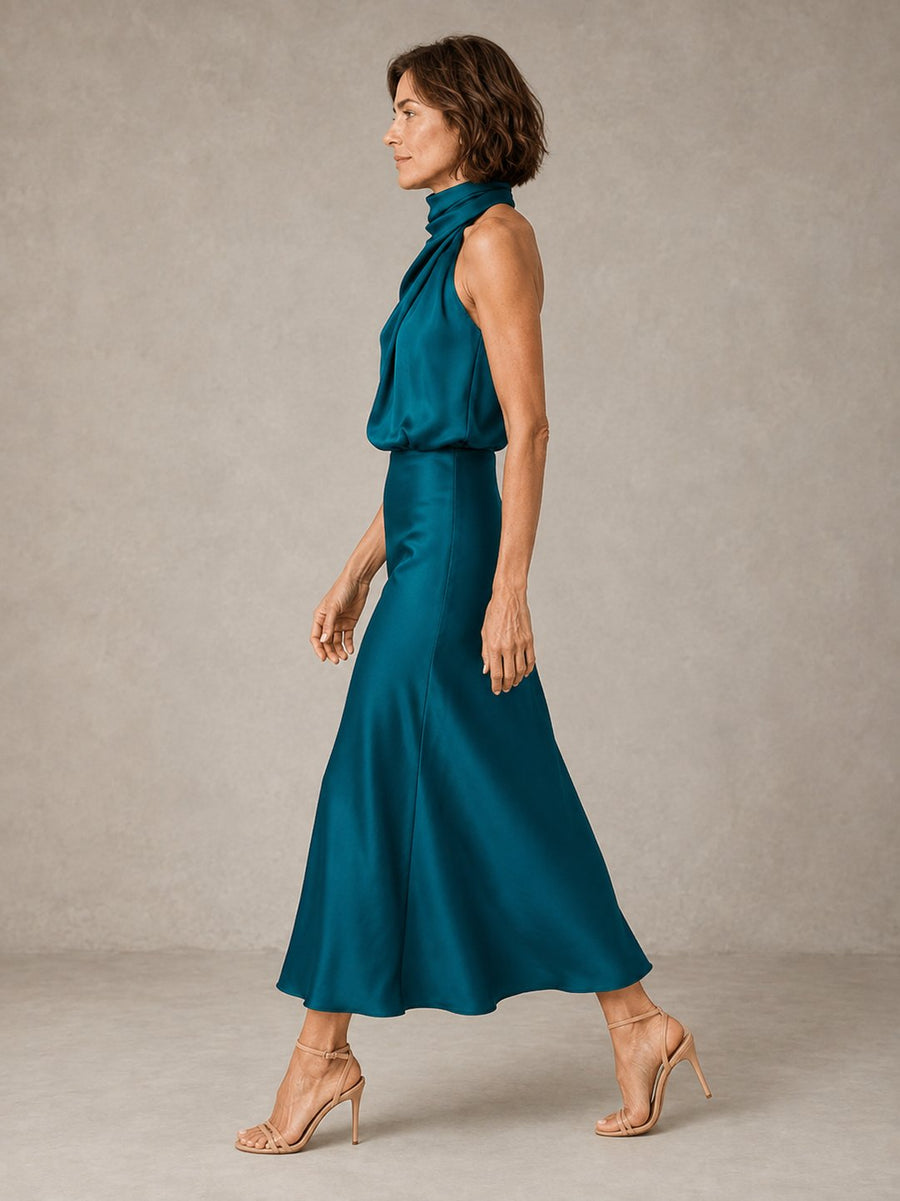 Lura | Women's Halter Evening Dress in 7 Colours