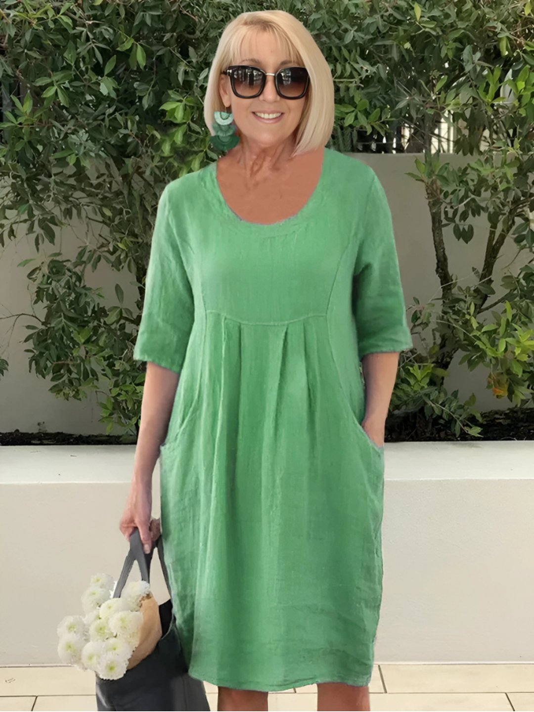Greer | Women's Relaxed Dress with Side Pockets