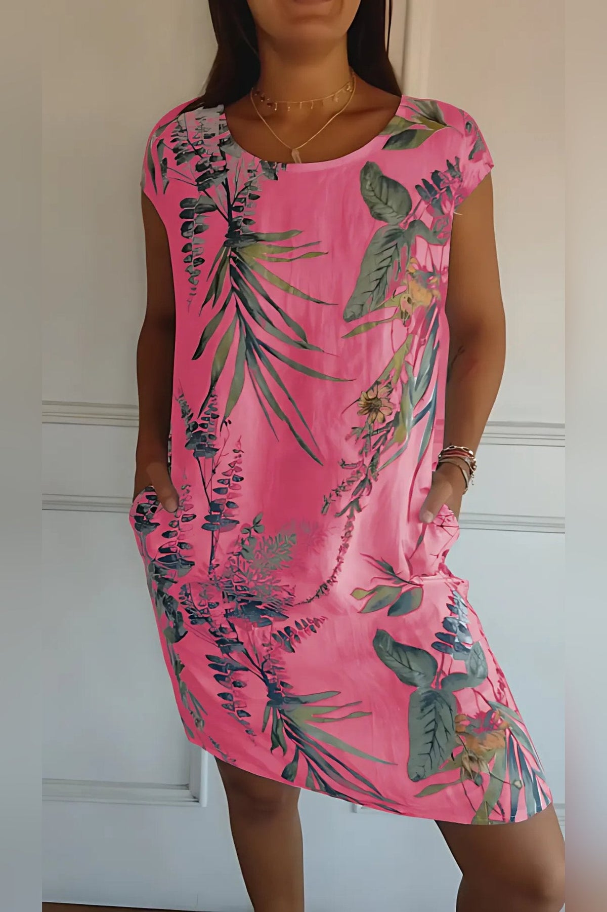 Fenella | Women's Round Neck Dress in 9 Colours