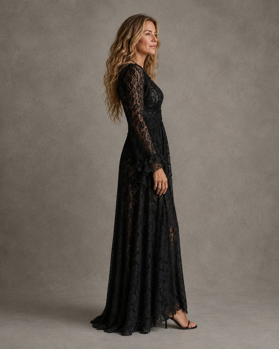 Karrie | Women's Plunge V-Neck Maxi Dress
