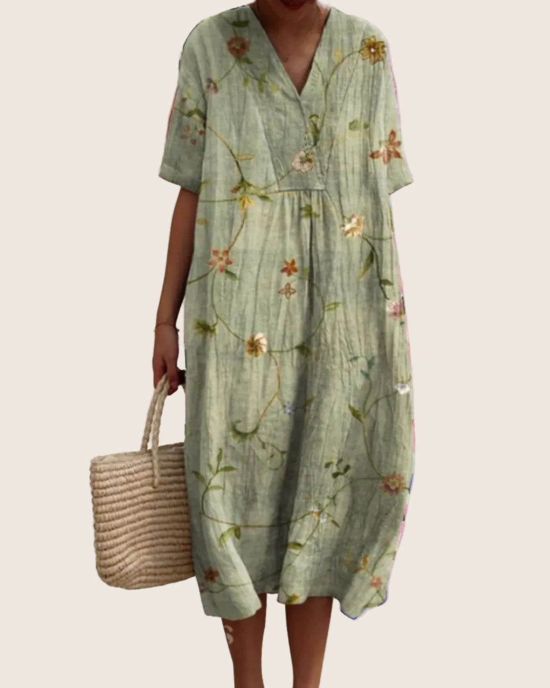 Juliette | Women's Cobalt Everyday Dress with Floral Print Options