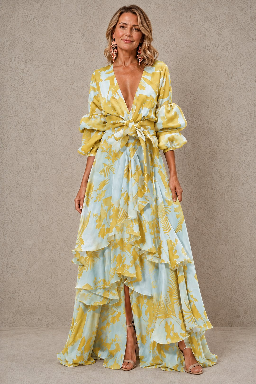 Reyna | Women's Ocean Blue Midi Dress in 4 Colours
