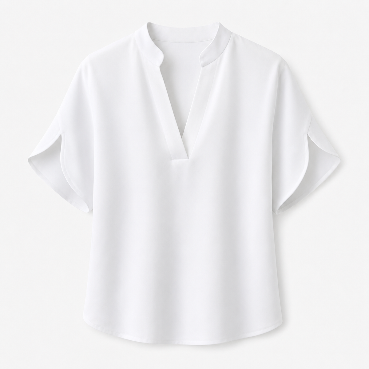 Lily Jones | Women's Flowing Chiffon V-Neck Blouse