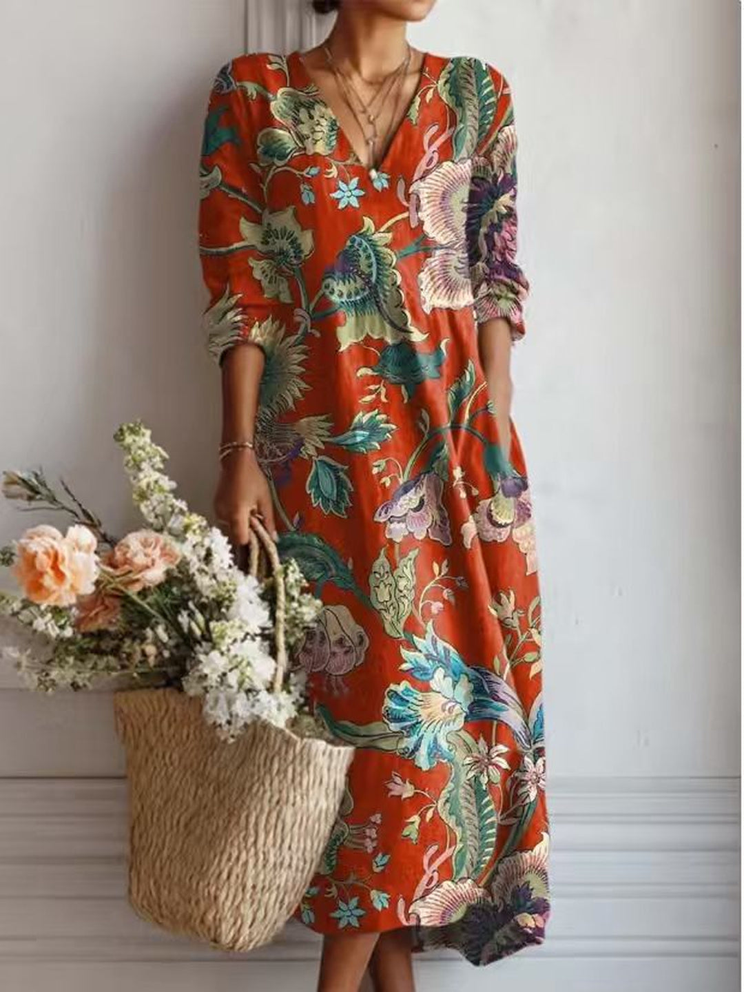 Vivienne | Women's Cobalt Everyday Dress in 12 Colours and Prints