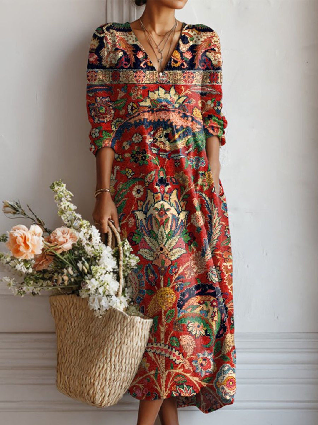 Vivienne | Women's Cobalt Everyday Dress in 12 Colours and Prints
