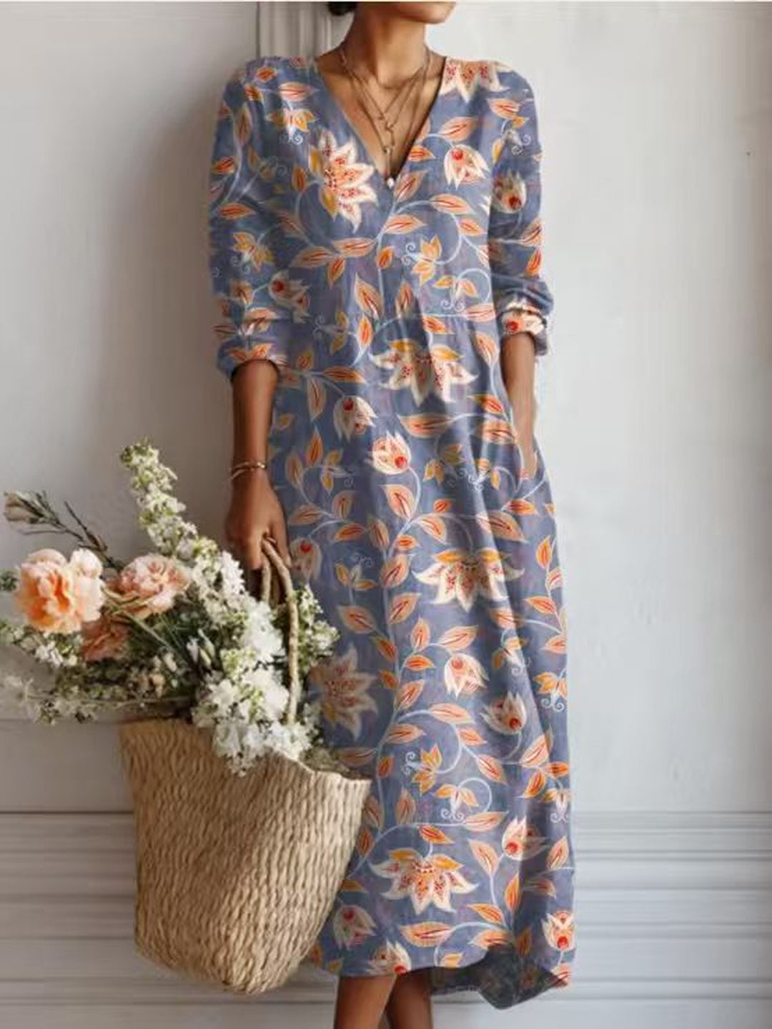 Vivienne | Women's Cobalt Everyday Dress in 12 Colours and Prints