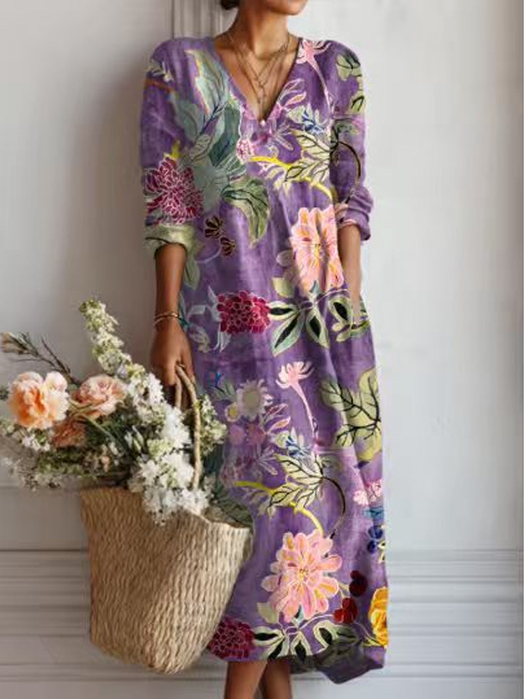 Vivienne | Women's Cobalt Everyday Dress in 12 Colours and Prints