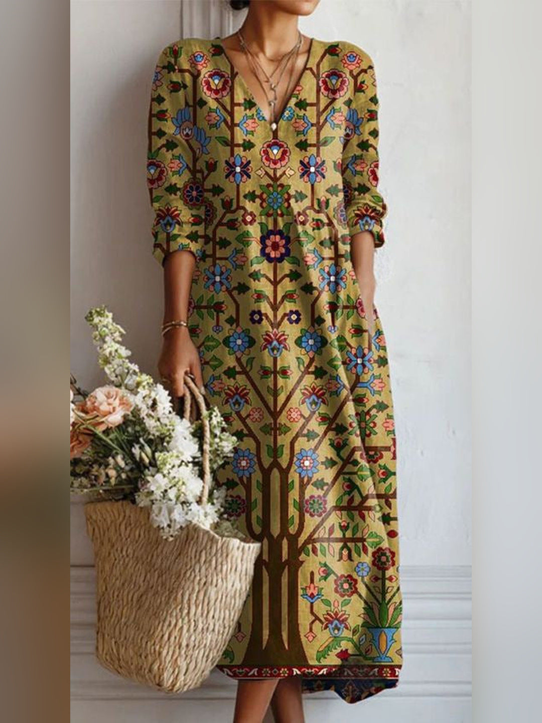 Vivienne | Women's Cobalt Everyday Dress in 12 Colours and Prints