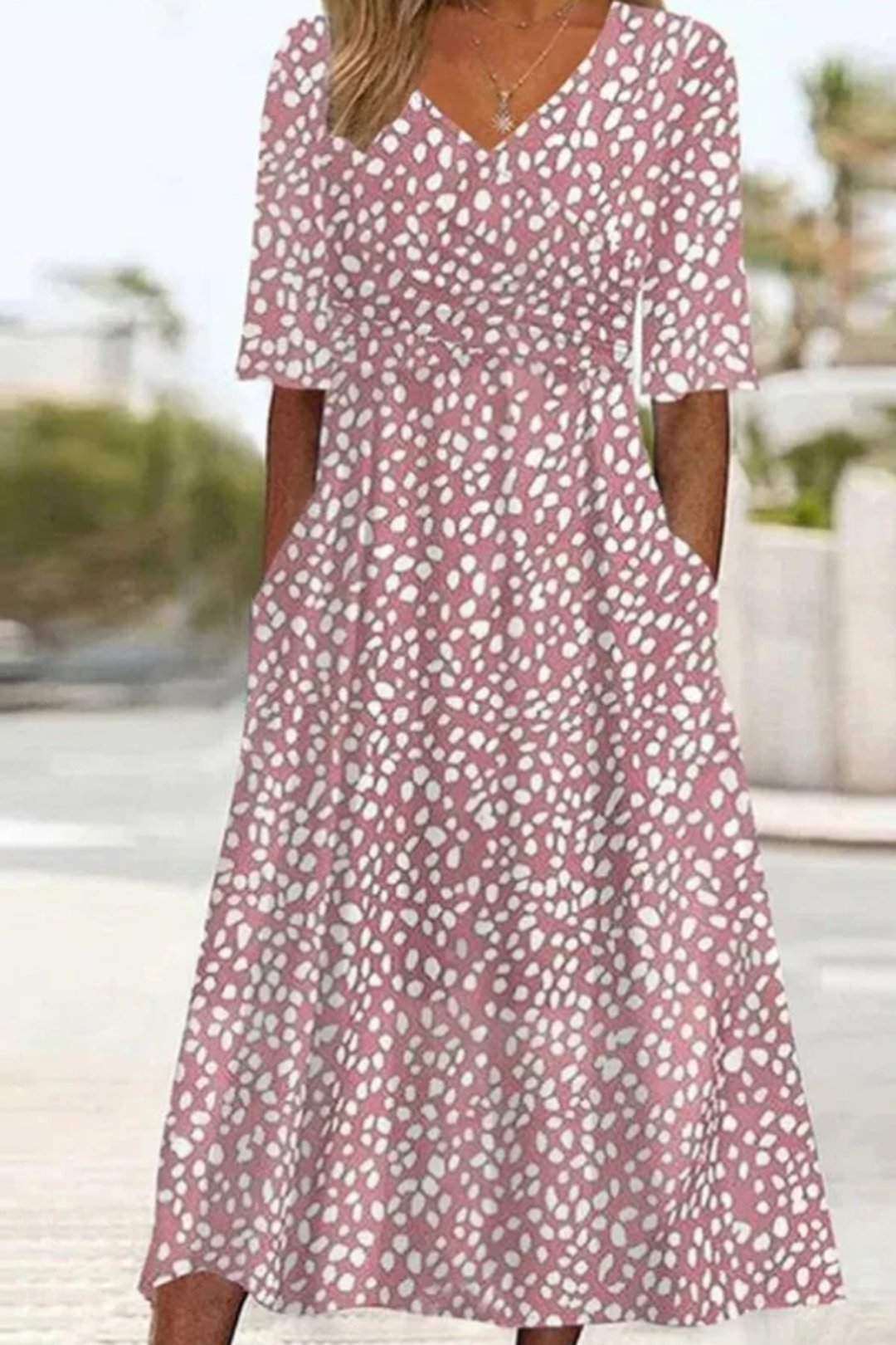 Raelene | Women's Soft Drape Midi Dress