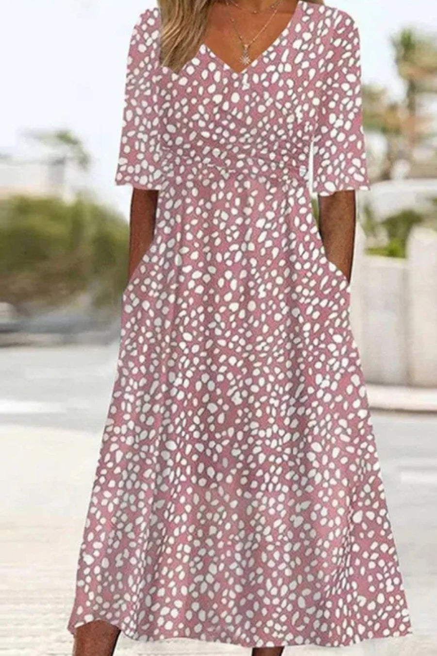 Raelene | Women's Soft Drape Midi Dress