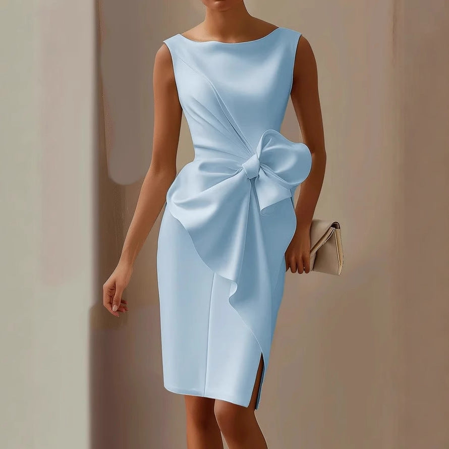 Rosalind | Christmas Party Dress, Bow Bodycon Midi