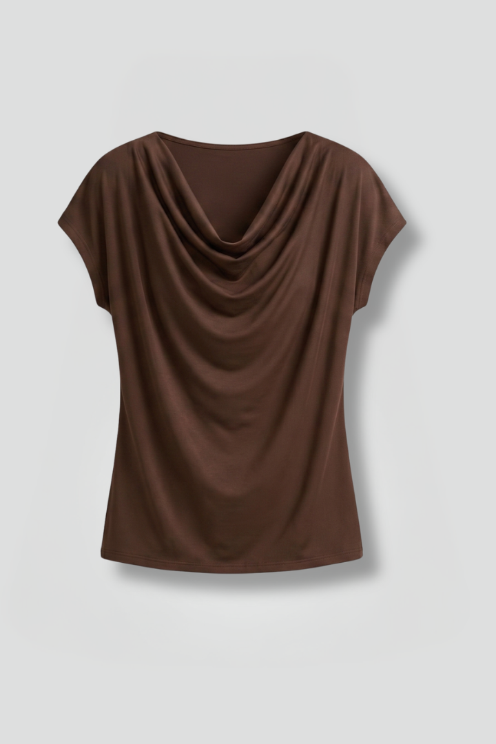 Lucy Harris | Women's Cowl Neck Draped Blouse in 8 Colours