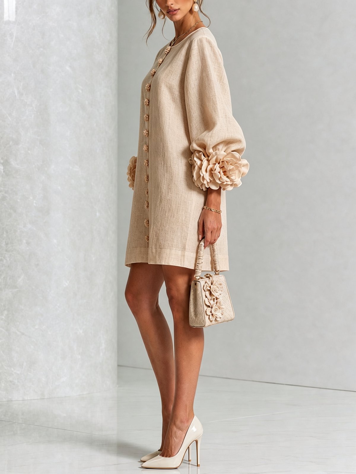 Nolwenn | Women's Shirt Mini Dress in 10 Colours