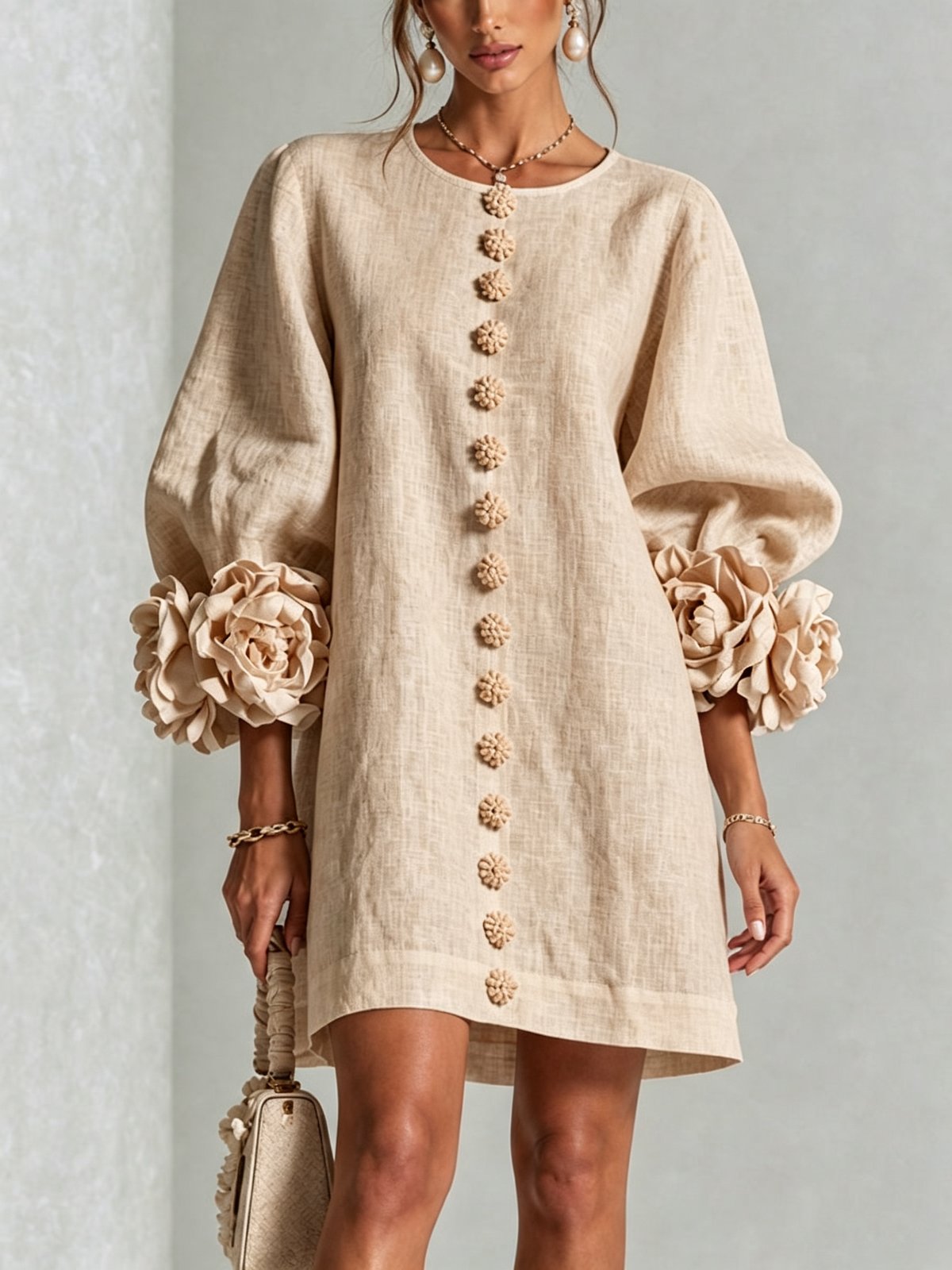 Nolwenn | Women's Shirt Mini Dress in 10 Colours