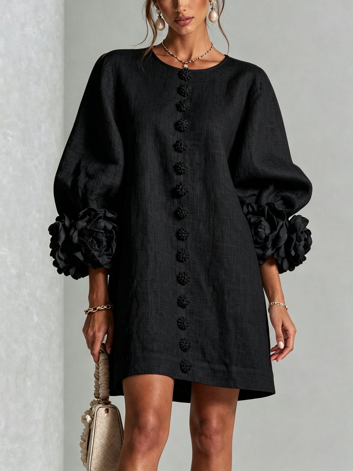 Nolwenn | Women's Shirt Mini Dress in 10 Colours