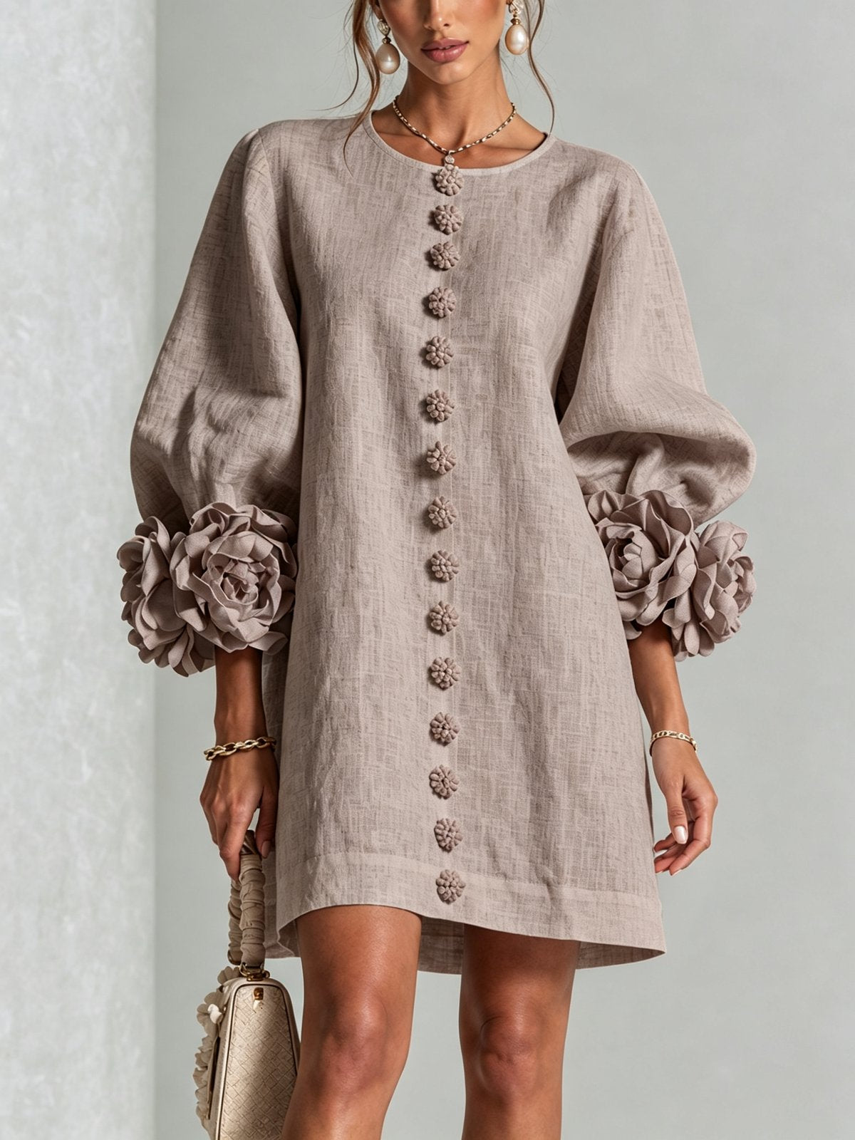 Nolwenn | Women's Shirt Mini Dress in 10 Colours