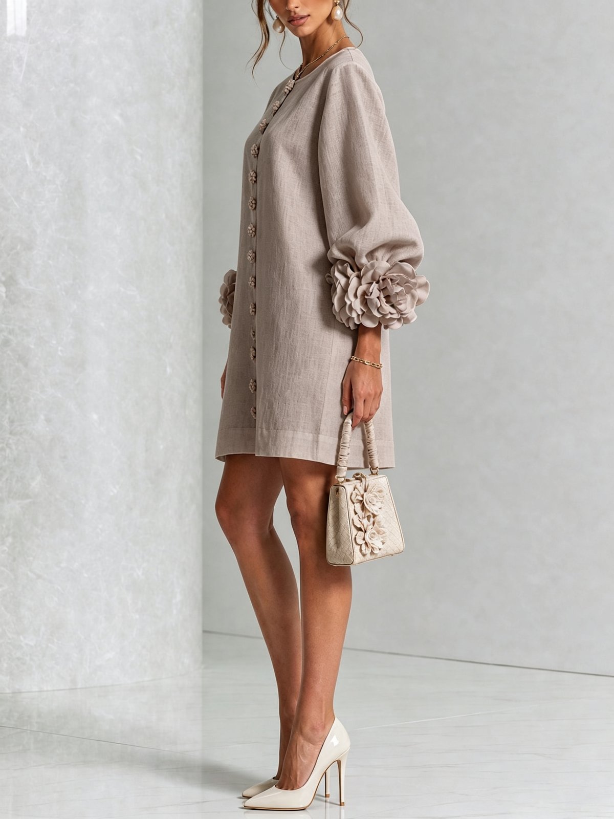Nolwenn | Women's Shirt Mini Dress in 10 Colours