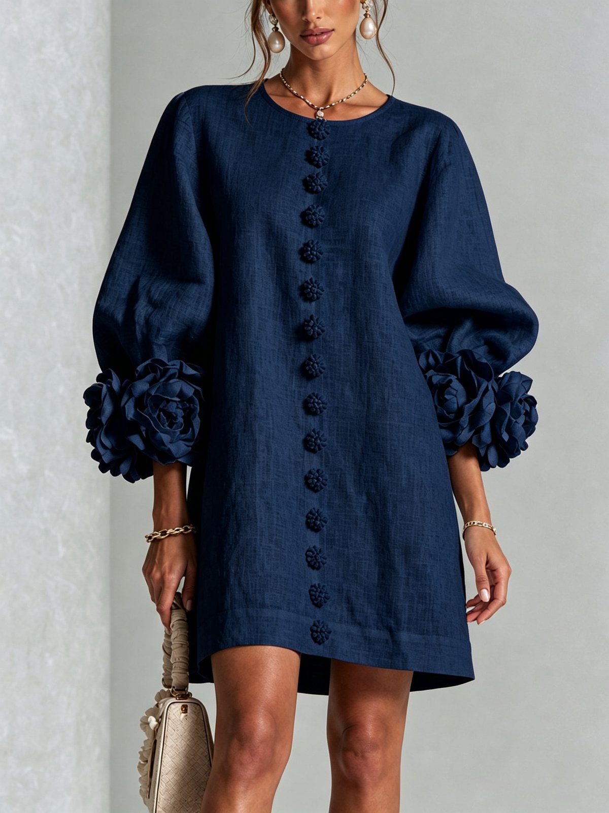 Nolwenn | Women's Shirt Mini Dress in 10 Colours
