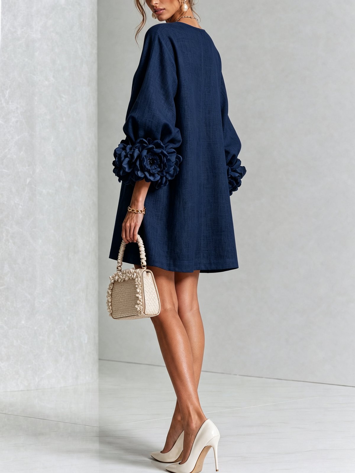 Nolwenn | Women's Shirt Mini Dress in 10 Colours