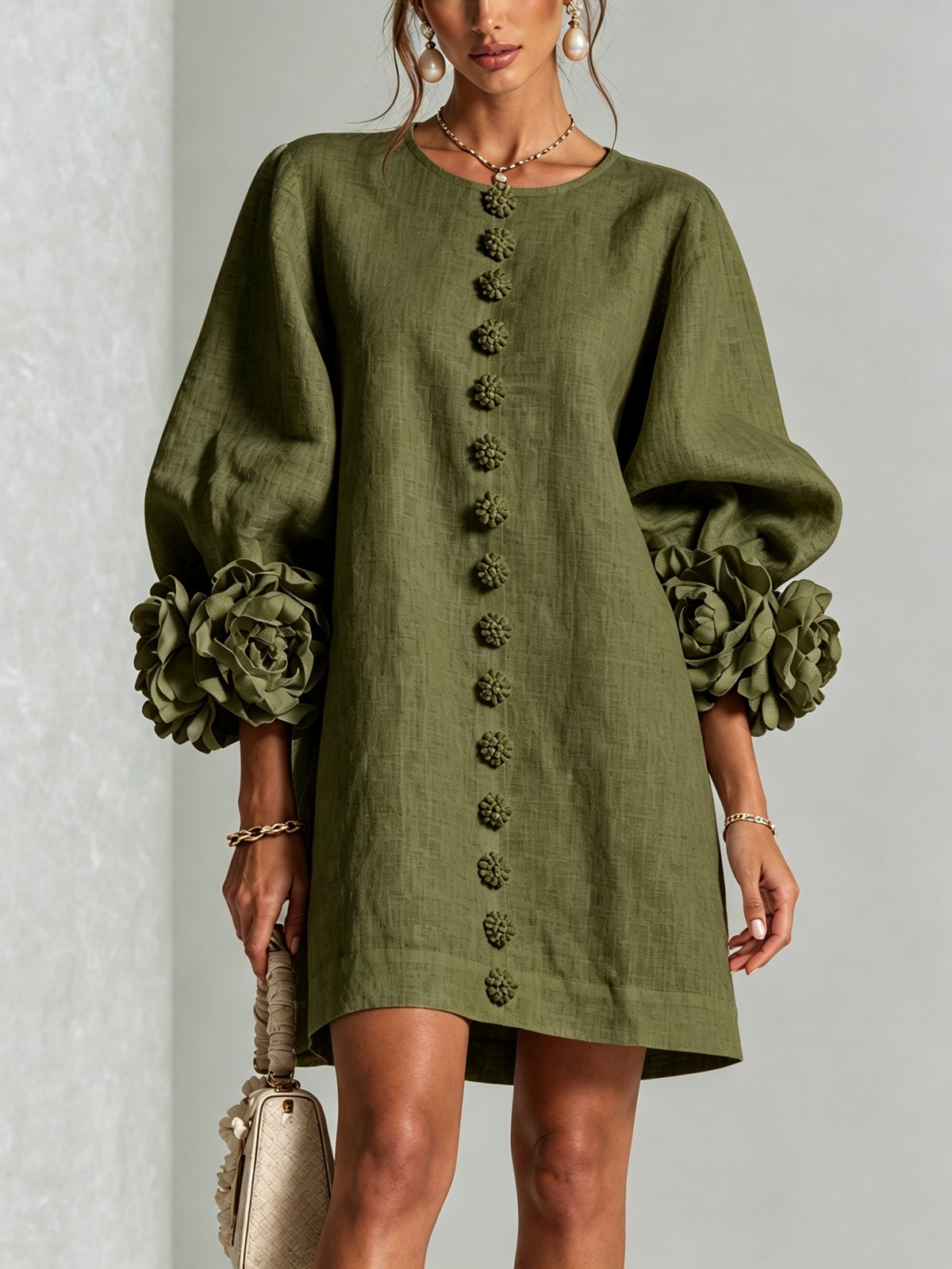 Nolwenn | Women's Shirt Mini Dress in 10 Colours