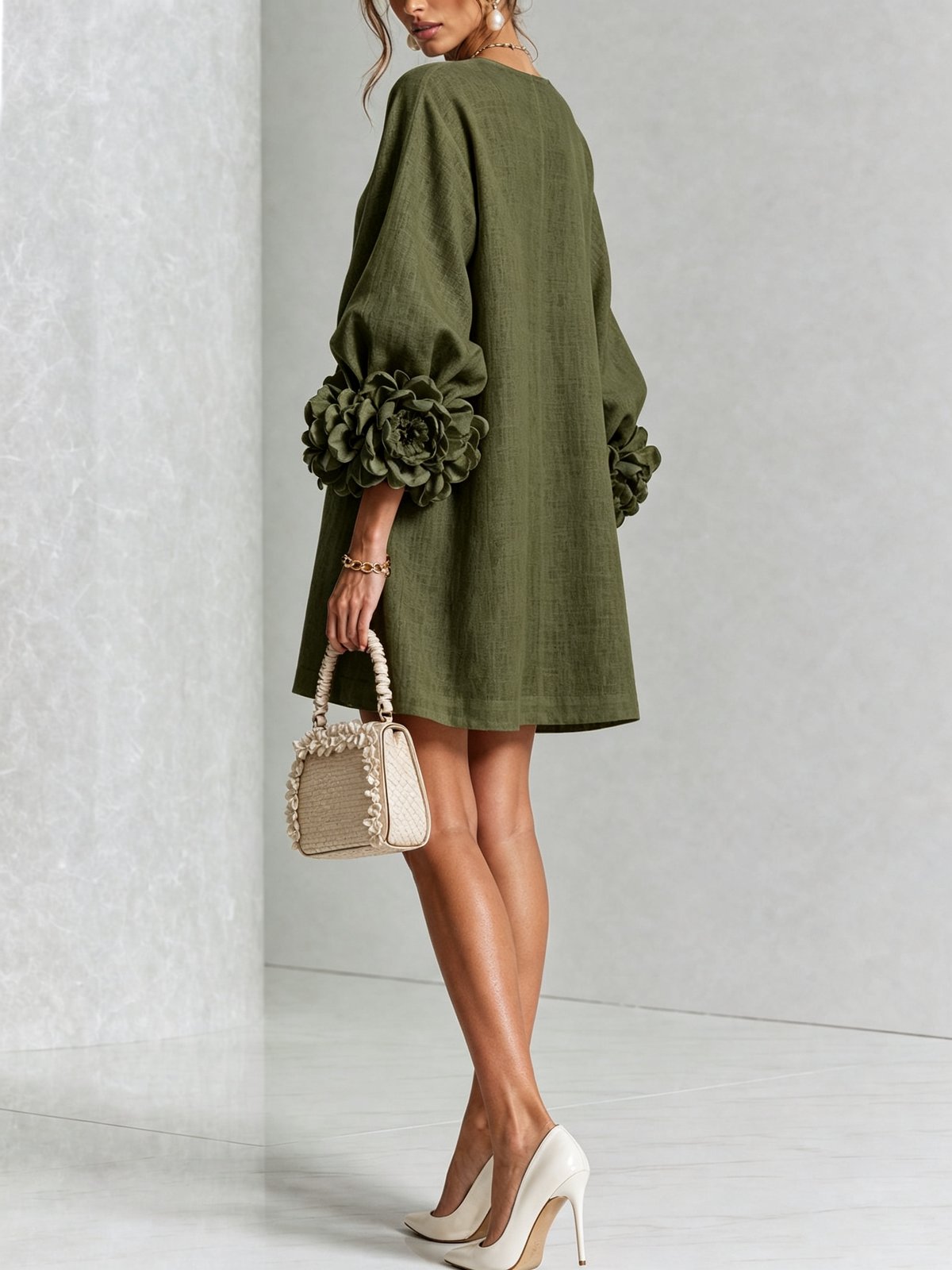 Nolwenn | Women's Shirt Mini Dress in 10 Colours