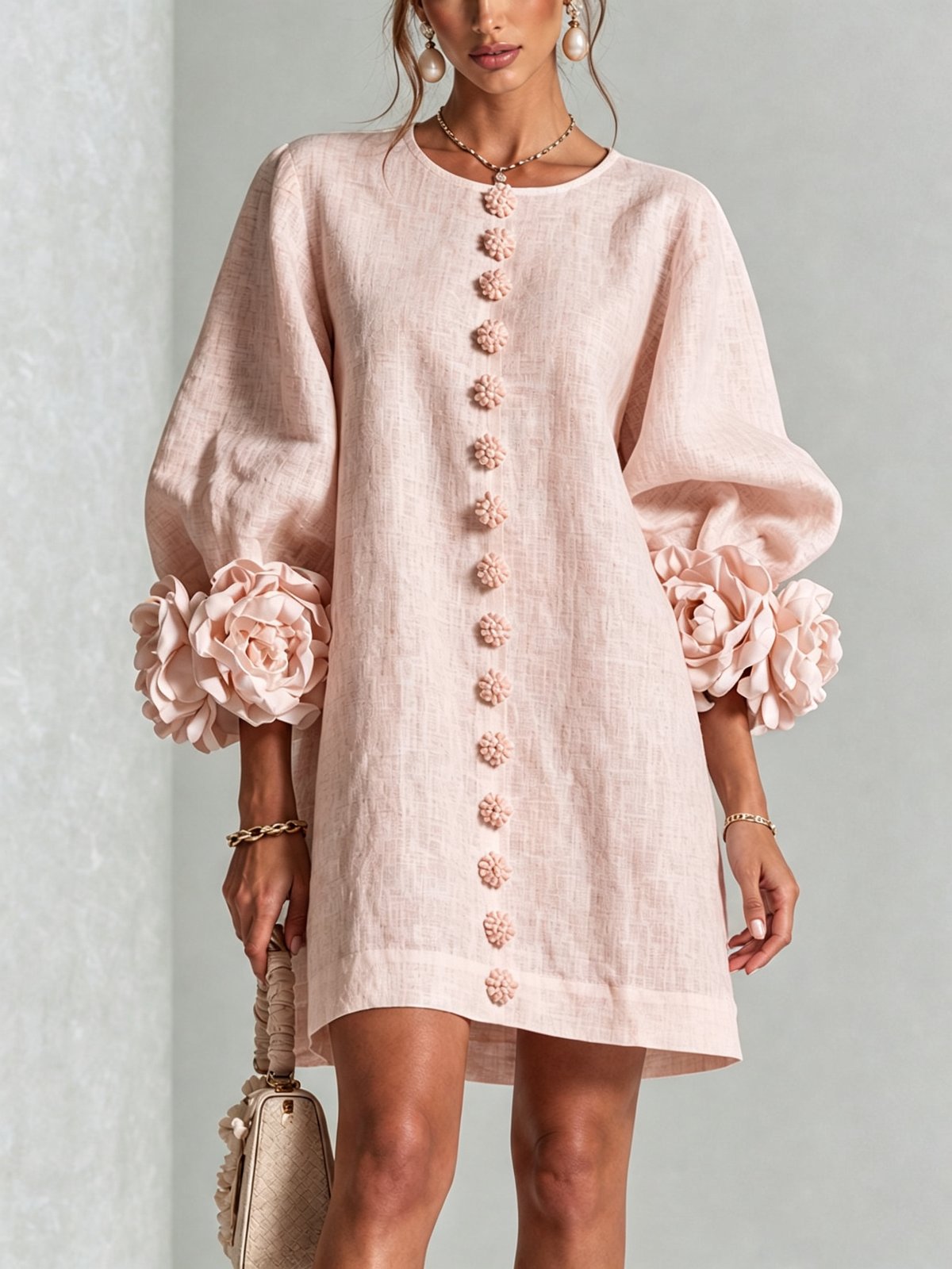Nolwenn | Women's Shirt Mini Dress in 10 Colours