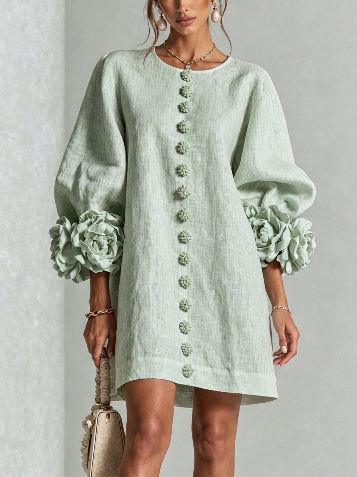 Nolwenn | Women's Shirt Mini Dress in 10 Colours