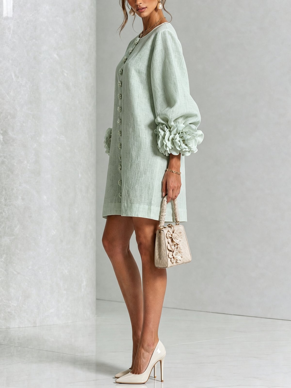 Nolwenn | Women's Shirt Mini Dress in 10 Colours
