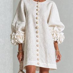 Nolwenn | Women's Shirt Mini Dress in 10 Colours