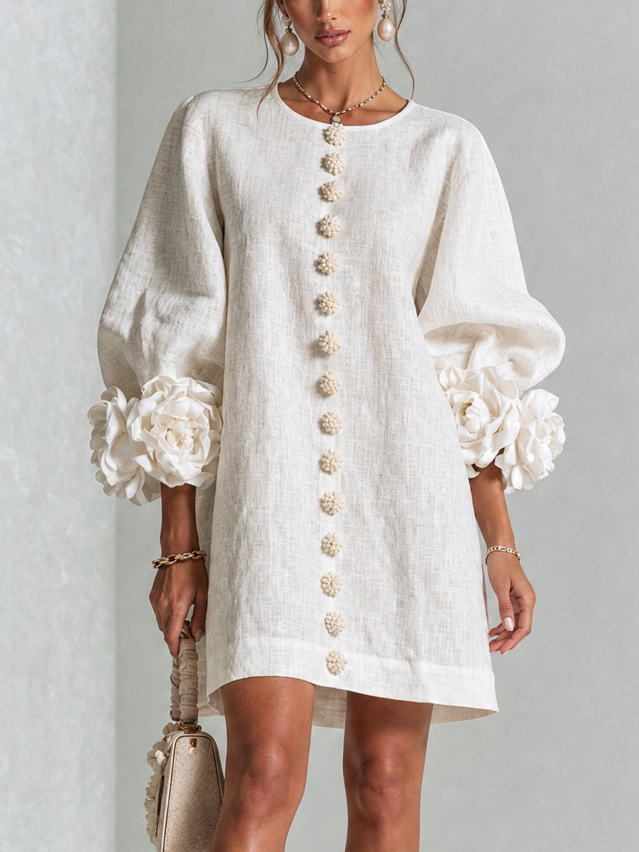 Nolwenn | Women's Shirt Mini Dress in 10 Colours