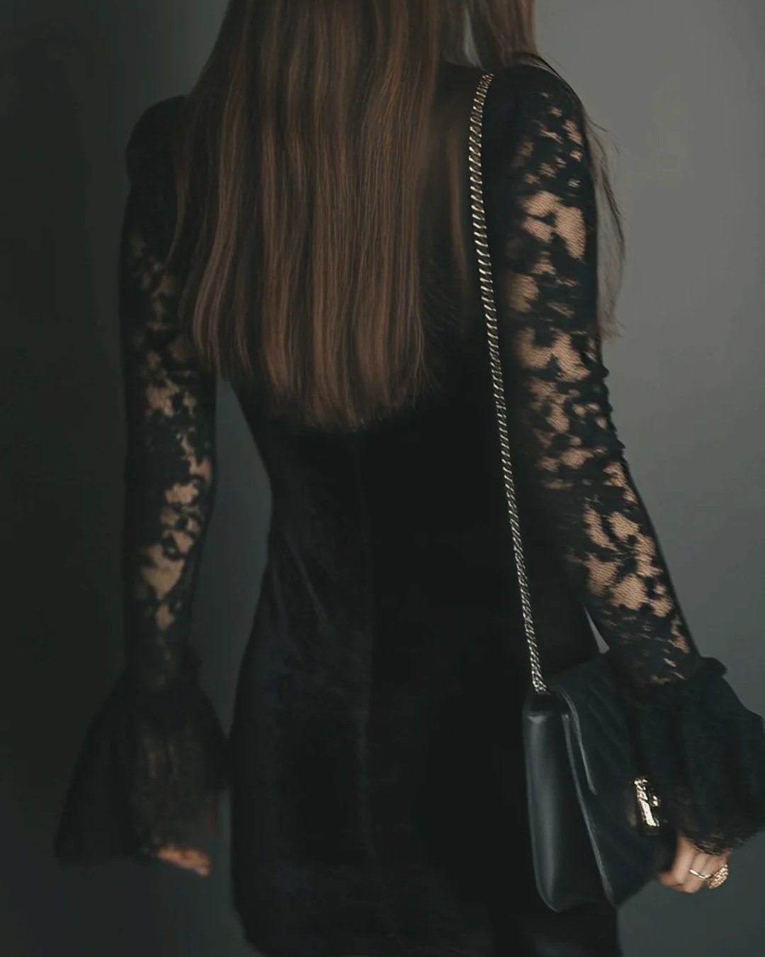 Kerryn | Velvet Lace Christmas Party Dress, Mini