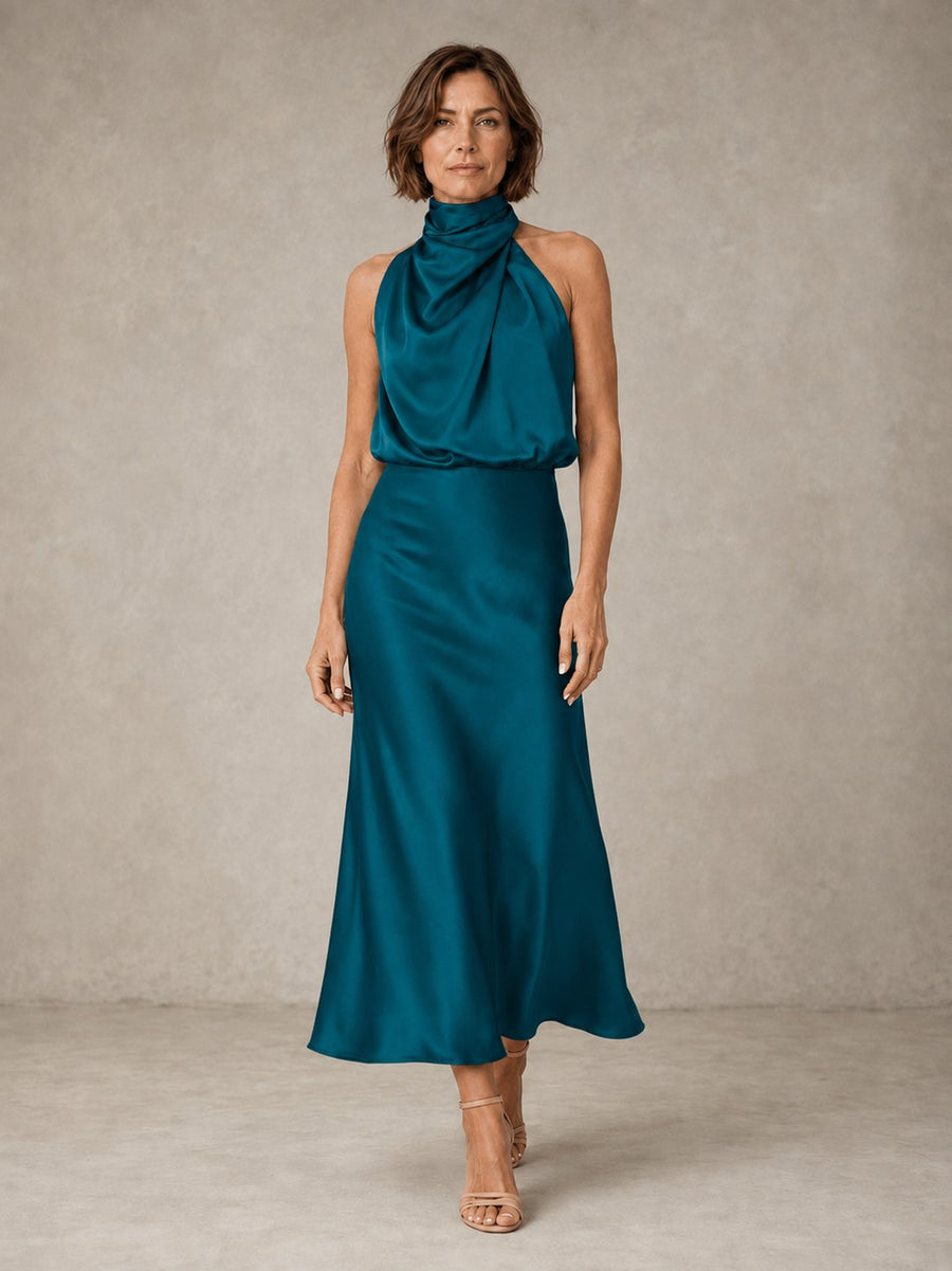 Lura | Women's Halter Evening Dress in 7 Colours