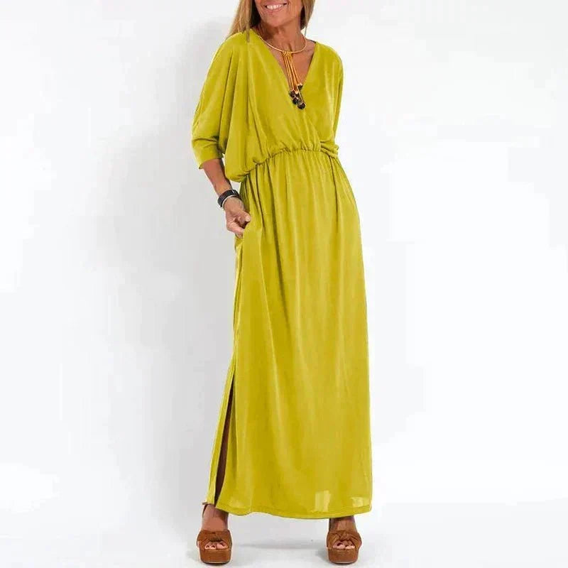 Elina | Christmas Party Dress, Wrap Maxi